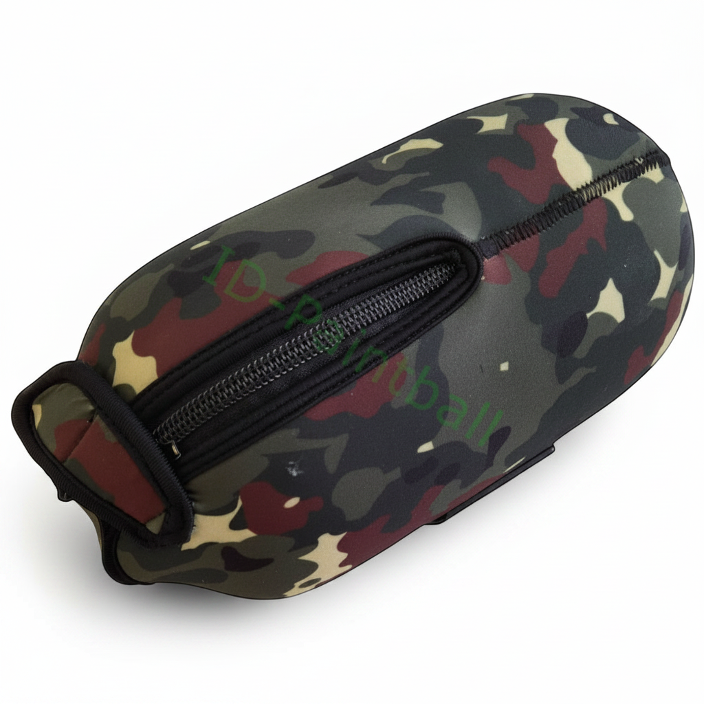 id-paintball Bottle-Cover in Flecktarn Camo für 0,8l bis 1,1l HP-Flaschen mit robustem Reißverschluss