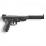 id-paintball Browning Buck Mark Magnum Luftpistole mit schwarzem Polymergriff und Kipplauf-Mechanik