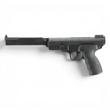 id-paintball Browning Buck Mark Magnum Luftpistole mit schwarzem Polymergriff und Kipplauf-Mechanik