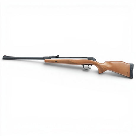 Browning X-Blade Hunter Luftgewehr mit elegantem Holzschaft, Knicklauf und Fiberoptik-Visierung für präzises Schießen