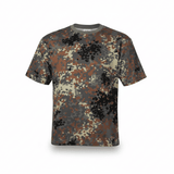 id-paintball Bundeswehr T-Shirt in Flecktarn aus 100% Baumwolle mit verstärktem Rundhalsausschnitt