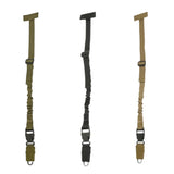 id-paintball 8Fields One Point Bungee Sling in Olive, Schwarz und Tan mit MOLLE-Befestigung und Schnellverschluss