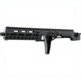 id-paintball T4E Carbine Conversion Kit aus schwarzem Polymer mit Picatinny-Schiene und M-LOK-Slots für TR 50 Revolver