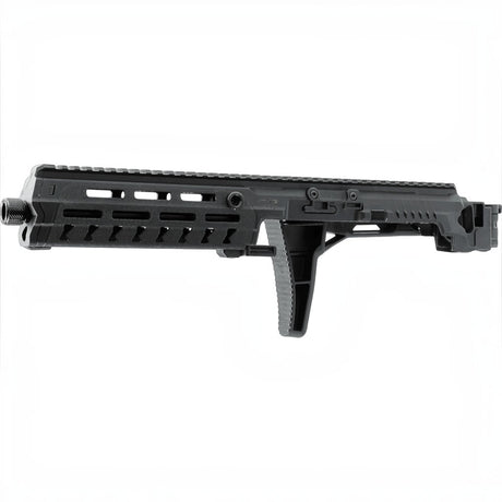 id-paintball T4E Carbine Conversion Kit aus schwarzem Polymer mit Picatinny-Schiene und M-LOK-Slots für TR 50 Revolver