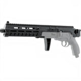 id-paintball T4E Carbine Conversion Kit aus schwarzem Polymer mit Picatinny-Schiene und M-LOK-Slots für TR 50 Revolver