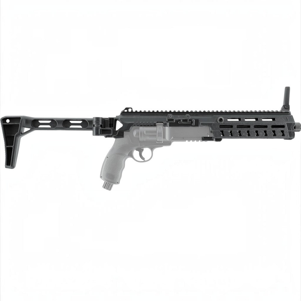 id-paintball T4E Carbine Conversion Kit für TR 50 Revolver mit klappbarer Schulterstütze und Picatinny-Schiene