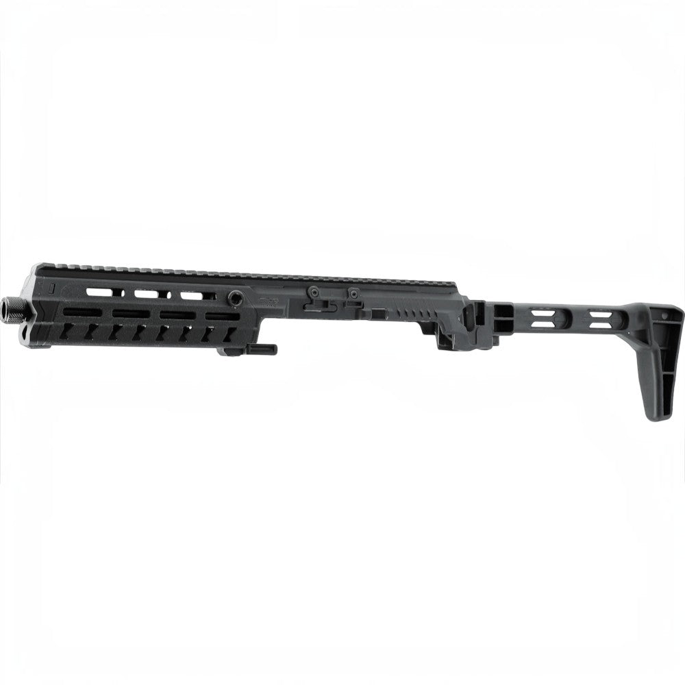 id-paintball T4E Carbine Conversion Kit für TR 50 aus schwarzem Polymer mit Picatinny-Schiene und Schulterstütze