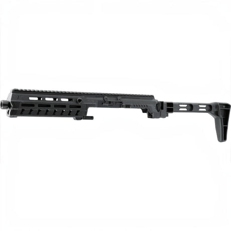 id-paintball T4E Carbine Conversion Kit für TR 50 aus schwarzem Polymer mit Picatinny-Schiene und Schulterstütze