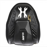 id-paintball HK Army Carbon Exo Goggle Case HSTL in Schwarz mit Carbon-Optik und goldenen Reißverschlüssen