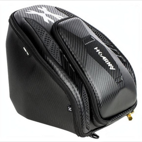 id-paintball HK Army Carbon Exo Goggle Case HSTL in Schwarz mit Carbon-Optik und goldenen Reißverschlüssen