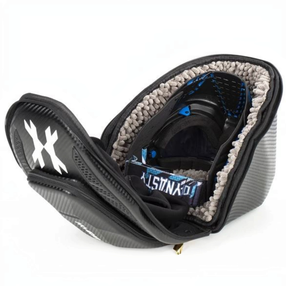 id-paintball HK Army Carbon Exo Goggle Case HSTL mit weichem Mikrofaser-Innenfutter und Paintball-Maske