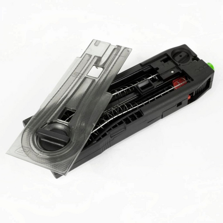 id-paintball Planet Eclipse CF20 Magazin in Schwarz mit abgenommener transparenter Wartungsplatte für EMF100 und DAM