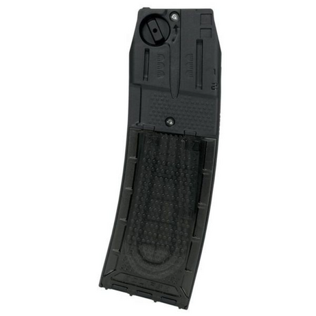 id-paintball Planet Eclipse CF20 Pro Magazin aus schwarzem GRN-Kunststoff mit transparenter Wartungsklappe