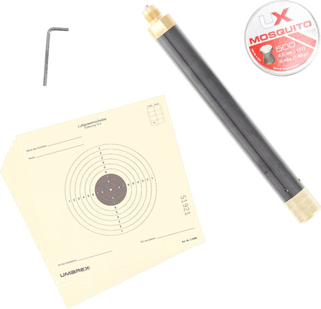 id-paintball Zubehörset für Umarex 850 M2 mit CO2-Adapter, 500 Diabolos, Inbusschlüssel und Zielscheiben