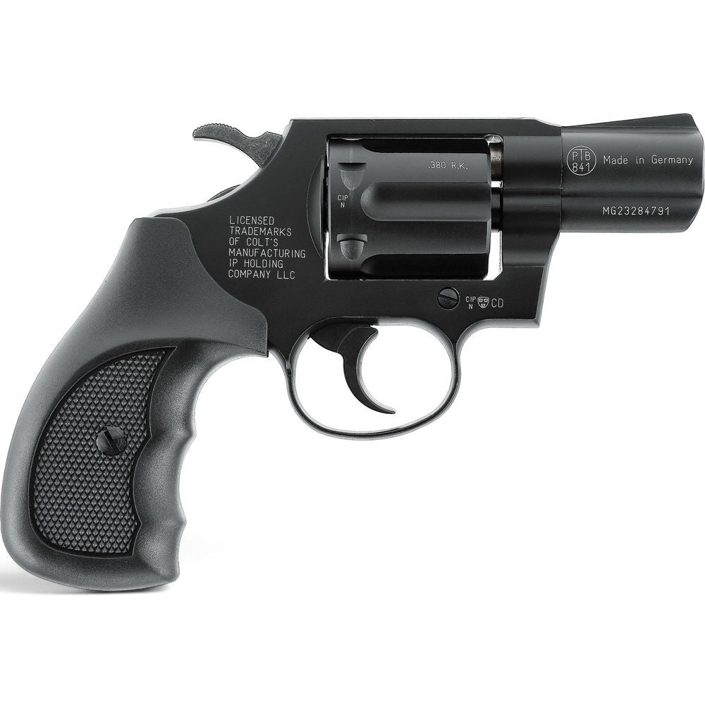 id-paintball Colt Detective Special Revolver in Schwarz mit Combat-Griffschalen im Kaliber 9 mm R.K.