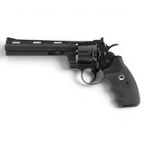 id-paintball Colt Python 6 Zoll CO2 Revolver in Schwarz mit 6-Zoll-Lauf und ventilierter Laufschiene