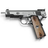 id-paintball Colt Special Combat Classic CO2 Pistole im 1911-Design mit Metallschlitten und Holzoptik-Griffschalen