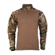 id-paintball Combat Shirt Tactical 2.0 in WASP I Z2 Tarnmuster mit braunem Baumwoll-Torso und Ripstop-Ärmeln