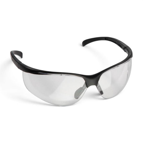 id-paintball Combat Zone SG1 Softair Schutzbrille mit klaren Polycarbonat-Gläsern und schwarzem Rahmen