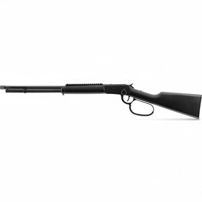 id-paintball Legends Cowboy Rifle Renegade CO2 Gewehr in Schwarz mit Picatinny-Schiene und Paracord-Repetierhebel