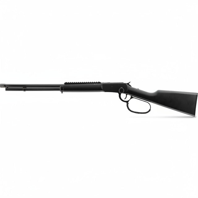id-paintball Legends Cowboy Rifle Renegade CO2 Gewehr in Schwarz mit Picatinny-Schiene und Paracord-Repetierhebel