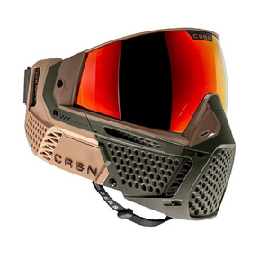 id-paintball CRBN ZERO ProV2 Graphite Paintball Maske mit verspiegelter Linse und atmungsaktivem Design