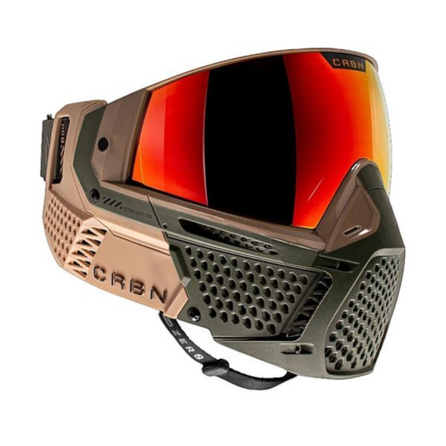 id-paintball CRBN ZERO ProV2 Graphite Paintball Maske mit verspiegelter Linse und atmungsaktivem Design