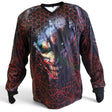 id-paintball Custom Jersey Fear Smile in Rot und Schwarz mit Polsterung und integrierten Handschlaufen
