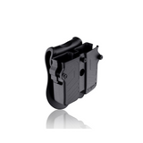 id-paintball Cytac Universal Doppel Magazinholster aus robustem schwarzem Polymer mit einstellbarem Gürtelclip