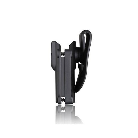 id-paintball Cytac Mega-Fit Universal Holster aus schwarzem Polymer für Rechtshänder in Seitenansicht
