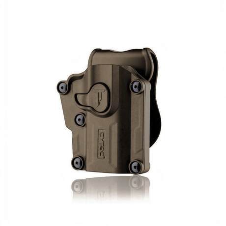 id-paintball Cytac Mega-Fit Universal Holster in Tan für Rechtshänder aus robustem Polymer