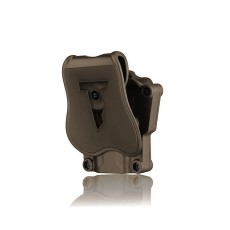 id-paintball Cytac Mega-Fit Universal Holster in Tan für Rechtshänder aus robustem Polymer mit verstellbaren Schrauben