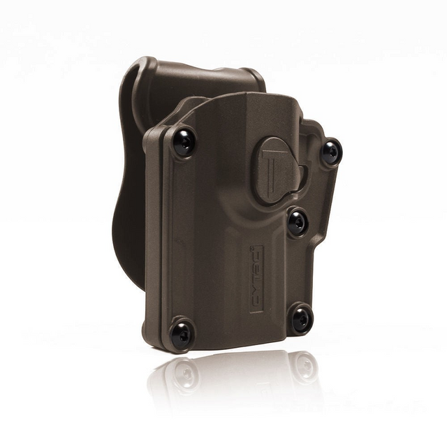 id-paintball Cytac Mega-Fit Universalholster in TAN für Linkshänder aus robustem Polymer mit verstellbaren Schrauben