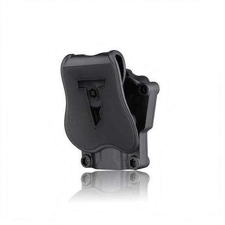 id-paintball Cytac Mega-Fit Universal Holster aus schwarzem Polymer für Rechtshänder mit 360-Grad-Drehgelenk
