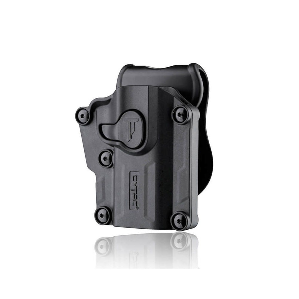 id-paintball Cytac Mega-Fit Universal Polymerholster in Schwarz für Rechtshänder mit einstellbarer Passform