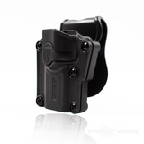id-paintball Cytac Mega-Fit Universalholster aus schwarzem Polymer für Linkshänder mit verstellbaren Schrauben