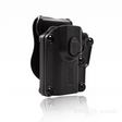 id-paintball Cytac Mega-Fit Universalholster aus schwarzem Polymer für Linkshänder, geeignet für T4E HDP Pistolen.