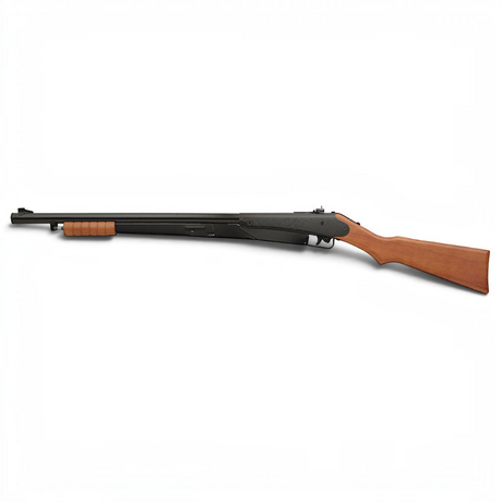 id-paintball Daisy 25 Pump Gun Luftgewehr mit Echtholzschaft, graviertem Metallgehäuse und Unterhebelspanner