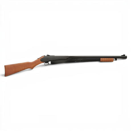 id-paintball Daisy 25 Pump Gun Luftgewehr mit Echtholzschaft, graviertem Metallgehäuse und Unterhebelspanner