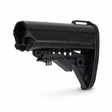 id-paintball DELTA SIX MTS Schulterstützen-Cover aus schwarzem Kunststoff mit gummierter Rückseite für Paintball-Markierer