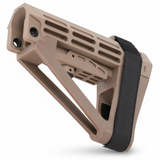 id-paintball DELTA SIX MU Schulterstützen-Cover in Tan aus stoßfestem Kunststoff mit verstellbarem Klettband
