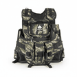 id-paintball Delta Six Tactical Weste in Tiger Stripe Camo mit Klett-Taschen für Paintball-Zubehör und Speedloader