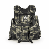 id-paintball Delta Six Tactical Weste in Tiger Stripe Camo mit Klett-Taschen für Paintball-Zubehör und Speedloader