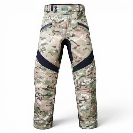 id-paintball Desert Camo 3.0 Paintballhose mit Flecktarn-Muster, verstärkten Knien und wasserfesten Reißverschlusstaschen