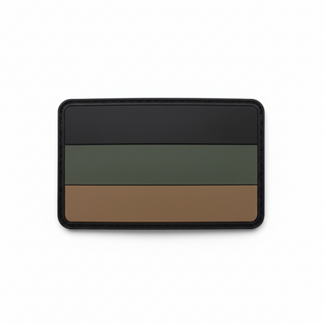 id-paintball Deutschland 3D Rubberpatch in Schwarz, Oliv und Braun mit Klettrückseite für taktische Ausrüstung