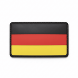 id-paintball Deutschland 3D Rubberpatch mit Klettrückseite in Schwarz-Rot-Gold für Ausrüstung und Kleidung