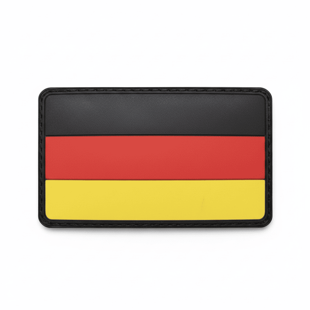id-paintball Deutschland 3D Rubberpatch mit Klettrückseite in Schwarz-Rot-Gold für Ausrüstung und Kleidung