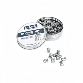 id-paintball DIANA Domed 9mm Rundkopf Diabolos in silberner Metalldose mit 100 Stück für starke Luftgewehre