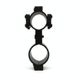 id-paintball Scope Doppel Montage Ring aus schwarzem Aluminium für Rohrdurchmesser von 23 bis 26 mm