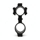 id-paintball Scope Doppel Montage Ring aus schwarzem Aluminium für Rohrdurchmesser von 23 bis 26 mm